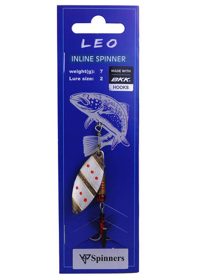 Leo inline spinner with mouche size:2 color 19