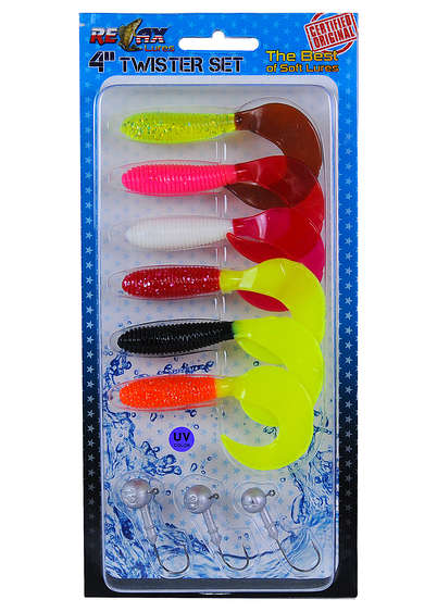 Relax Twister Set 4'' (double color) 9kpl