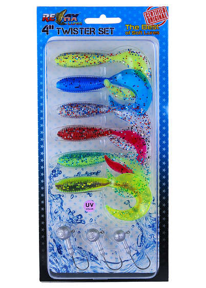 Relax Twister Set 4'' (core color) 9kpl