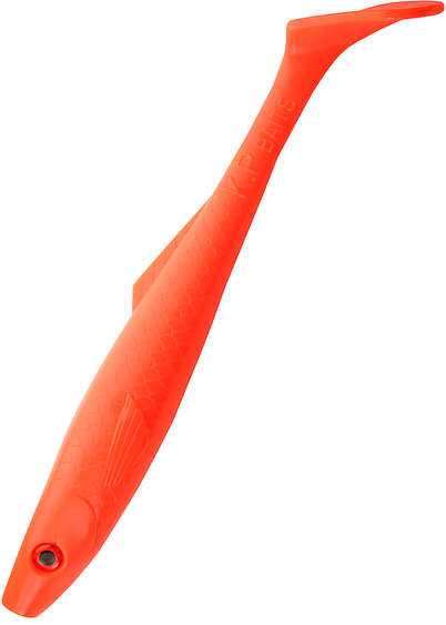 K.P Pike Shad 9" Color:Fluor Orange 1pcs