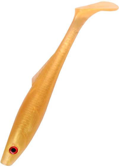 K.P Pike Shad 9" Color:Pearl Gold 1pcs