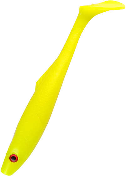 K.P Pike Shad 9" Color:Fluor Yellow 1pcs