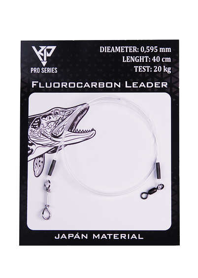 K.P Fluorocarbon Leader 0.595mm - 40cm 1kpl(FastSnap1)
