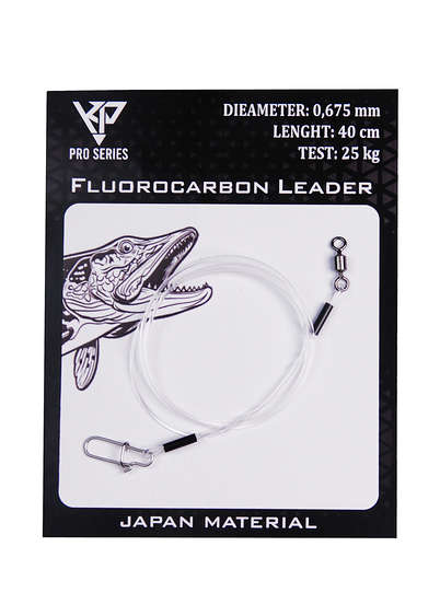 K.P Fluorocarbon Leader 0.675mm - 40cm 1kpl(NiceSnap1)