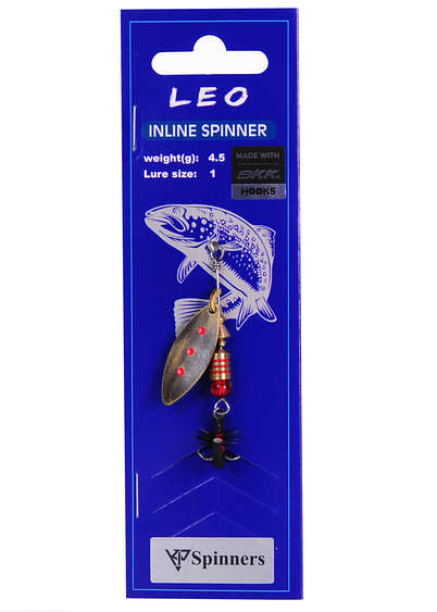 Leo inline spinner with mouche size:1 color 14