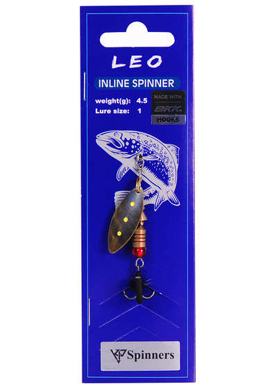 Leo inline spinner with mouche size:1 color 15