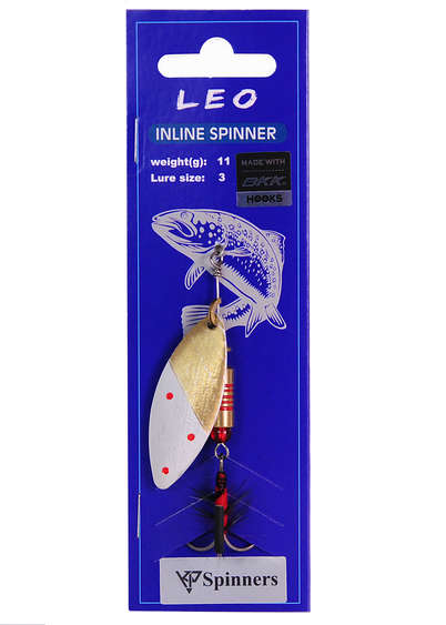 Leo inline spinner with mouche size:3 color 11