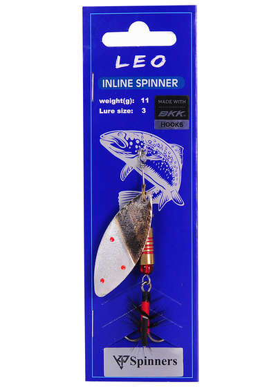 Leo inline spinner with mouche size:3 color 12
