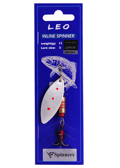 Leo inline spinner with mouche size:3 color 13