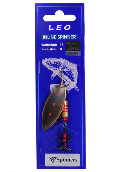 Leo inline spinner with mouche size:3 color 14