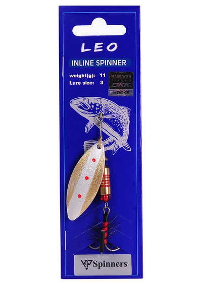 Leo inline spinner with mouche size:3 color 18