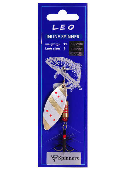 Leo inline spinner with mouche size:3 color 20