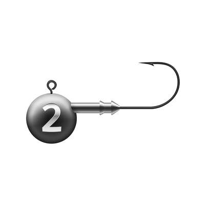 K.P Mustad Round Lead-free 2 1/0 4pcs