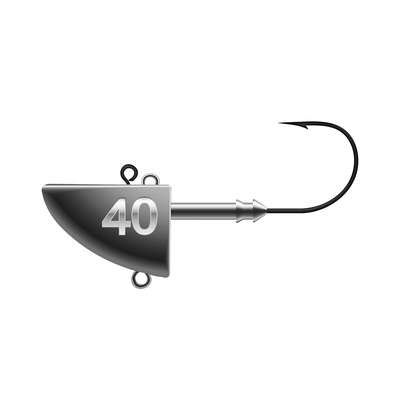 K.P Mustad Fish head Vertic 40g 4/0 2kpl