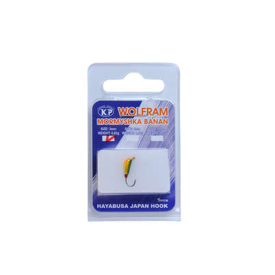 K.P Volfram Mormyshka 3mm banan 1pcs Color:007