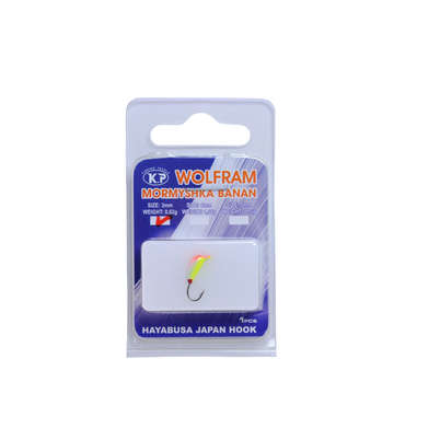 K.P Volfram Mormyshka 3mm banan 1pcs Color:014