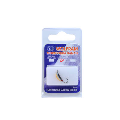 K.P Volfram Mormyshka 4mm banan 1pcs Color:001