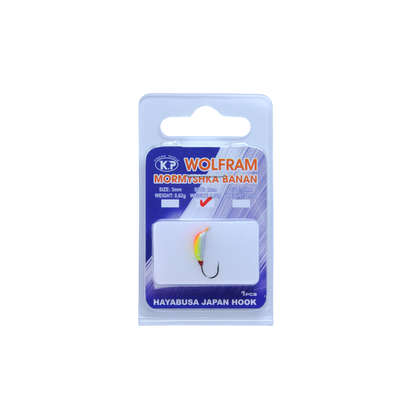 K.P Volfram Mormyshka 4mm banan 1pcs Color:004