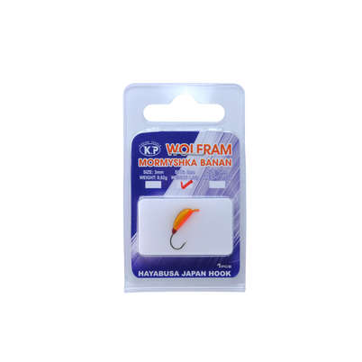 K.P Volfram Mormyshka 4mm banan 1pcs Color:013