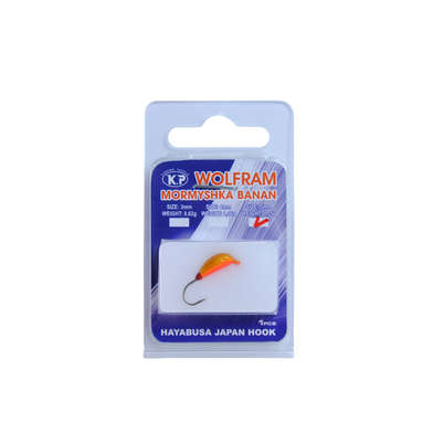 K.P Volfram Mormyshka 5mm banan 1pcs Color:013
